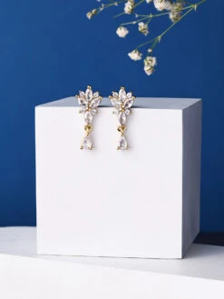 Accessorize London Womens Crystal Short Drop Earring