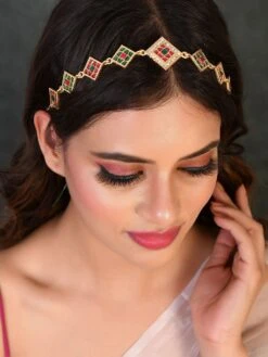 Silvermerc Designs Gold Plated Traditional Wedding Head Chain