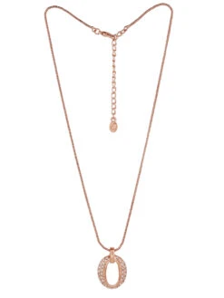 Estele Rose Gold Plated Beautiful Designer Pendant Set With Crystals For Women -Gemischtwarenladen Für Damenmode f813cf29499 RG NKER 4