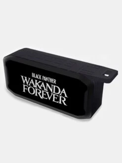 Macmerise Wakanda Forever White Logo Wireless Portable Bluetooth Speaker