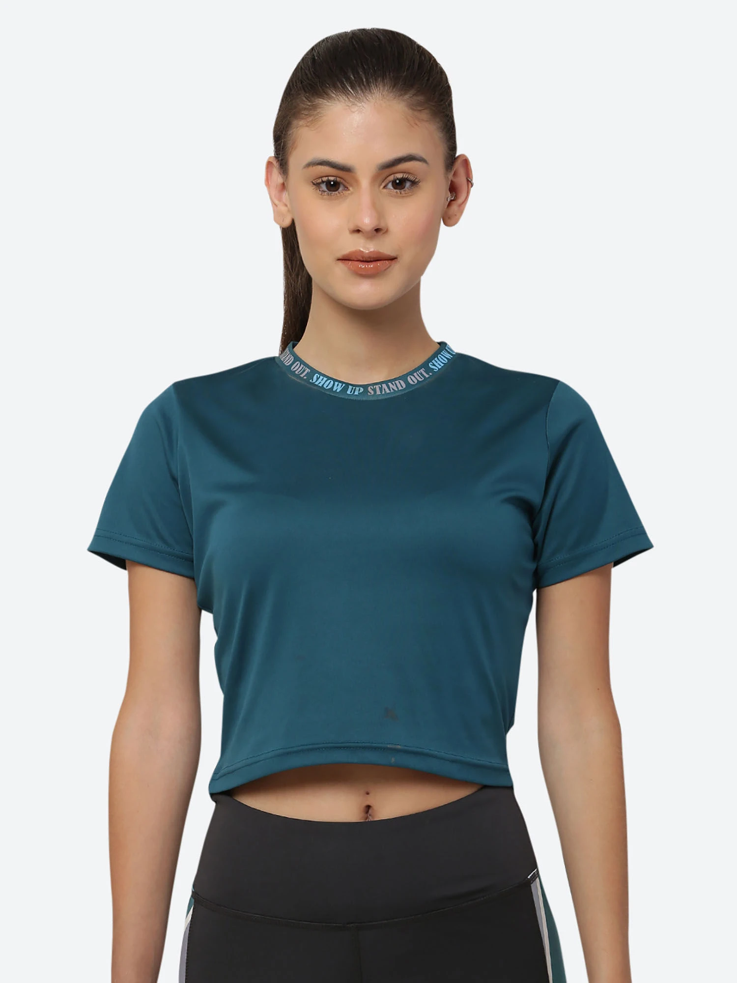 Fitleasure Women's Athleisure Green Crop Top 3 Fitleasure Women's Athleisure Green Crop Top