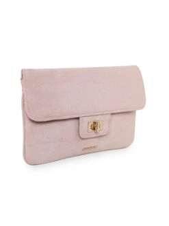 Accessorize London Women's Peach Suedette Flat Fold Clutch -Gemischtwarenladen Für Damenmode fd66729MA 59003206001 3