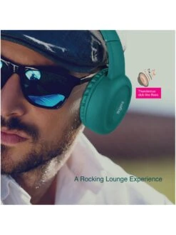 FINGERS Rock-n-Roll Lounge Wireless Headset With Club-like Bass (Bluetooth, FM Radio, Aux - Teal) -Gemischtwarenladen Für Damenmode fingers95 3 4d35c448