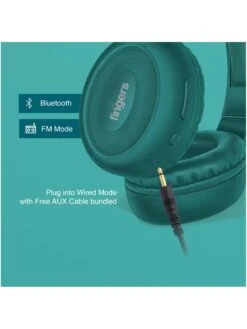 FINGERS Rock-n-Roll Lounge Wireless Headset With Club-like Bass (Bluetooth, FM Radio, Aux - Teal) -Gemischtwarenladen Für Damenmode fingers95 4 fa8c898e