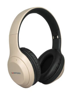 Lumiford Hd50 Wireless Over-Ear Headphones With Mic, FM Radio, Google/Siri Voice Assistance (Peach)