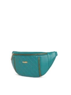 KLEIO Turquoise Quilted Chain Sling Bum Waist Belt Bag -Gemischtwarenladen Für Damenmode ho8017kl og 8
