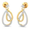 KuberBox 14K Overlap Tirage Drop Earrings For Women And Girls -Gemischtwarenladen Für Damenmode ne2003 14k 1 503c9866