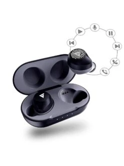 Boult Audio TruBuds True Wireless Earbuds With Touch Control & Playtime Upto 30 Hr With Case-Black
