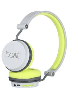 Boat Rockerz 400 N Bluetooth Headphone With Super Extra Bass & In-line Mic - Grey Green