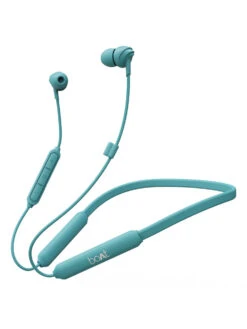 Boat 100 Wireless N Neckband With Super Extra Bass BT V5.0,IPX4 &Up To 30H Playback (Ocean Blue)