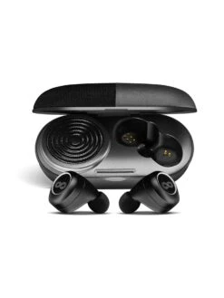 Crossloop GEN TWS Bluetooth Earbuds With 3W Speaker Case -Black Leather