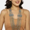 Fida Ethnic Traditional Oxidised Silver Two Tone Layer Statement Necklace For Women -Gemischtwarenladen Für Damenmode osxxutn14 1