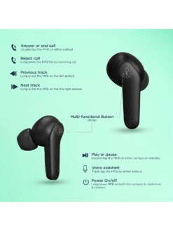 Pebble Arc TWS Earbuds With Bluetooth 5.0, Immersive Audio, Up To 15H Total Playback,Voice Assistant -Gemischtwarenladen Für Damenmode pebble 8906086572306 3 9a0386ef