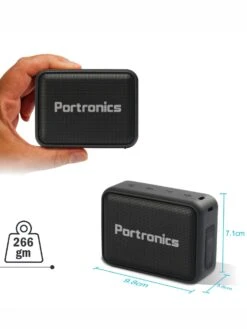 Portronics Black Dynamo Bluetooth 5.0 Portable Stereo Speaker With TWS, USB Music & FM Music -Gemischtwarenladen Für Damenmode por 394 7