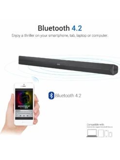 Portronics Sound Slick II 40W POR-936 Wired And Wireless Bluetooth Sound Bar (Black) -Gemischtwarenladen Für Damenmode por 936 4 f8a26bd3