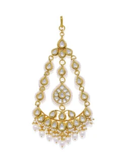 Accessher Gold Brass Maangtikka