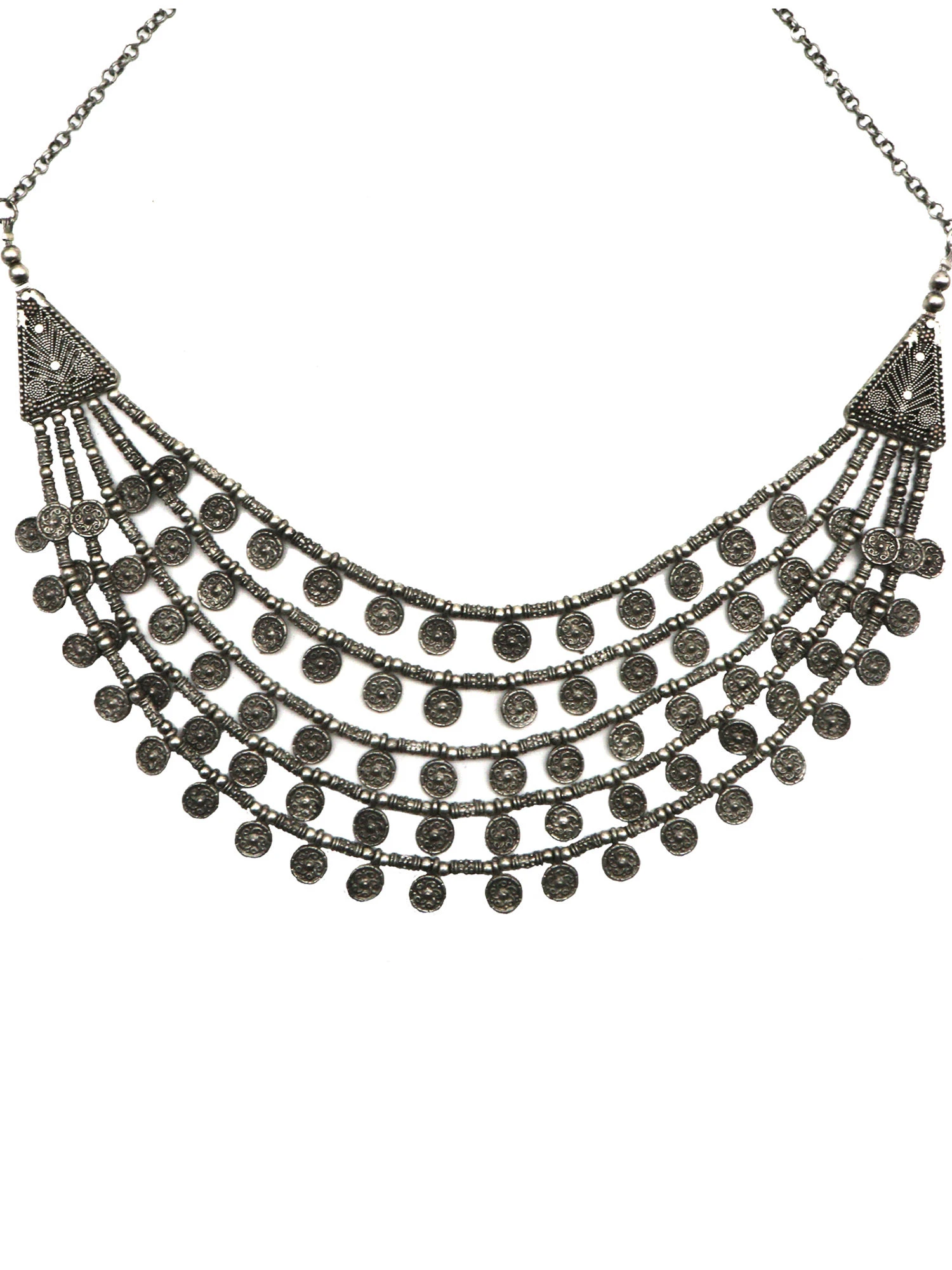 Teejh By Joker And Witch Silver Brass Necklace 6 Teejh By Joker And Witch Silver Brass Necklace – Bild 4