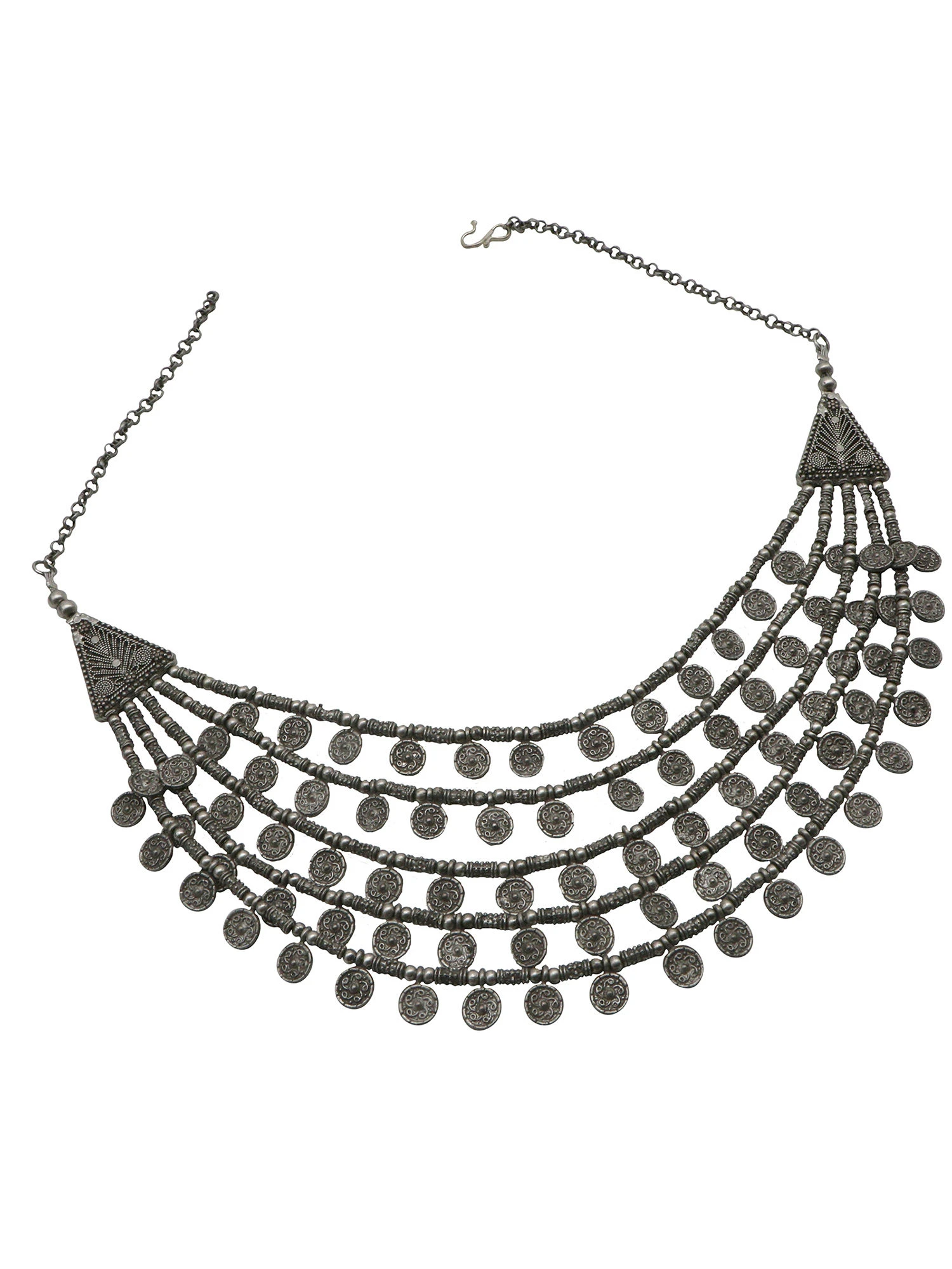 Teejh By Joker And Witch Silver Brass Necklace 8 Teejh By Joker And Witch Silver Brass Necklace – Bild 6