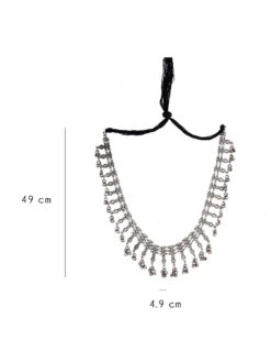 Teejh By Joker And Witch Nivriti Antique Silver Polish Long Necklace -Gemischtwarenladen Für Damenmode tej419 5