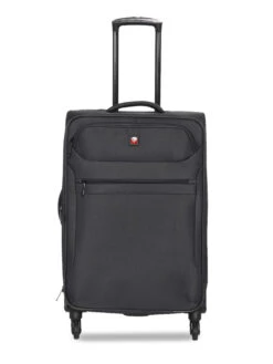 Swiss Brand HAMILTON Dark Grey Color Polyester Material Soft 24" Medium Trolley