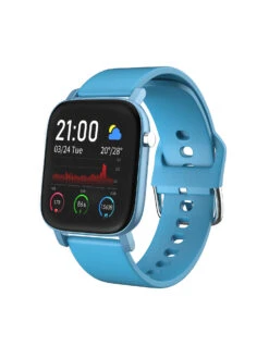 AQFiT W11 Smartwatch IP68 Waterproof, 1.4 Inch (3.63 Cm) Screen Display, Upto 10 Days Battery Life (Power Blue)