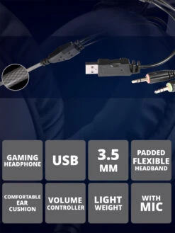 Zebronics Gaming Wired Headphone With MIC & VOL (8 BIT) -Gemischtwarenladen Für Damenmode zeb8bit 6 b90d1842